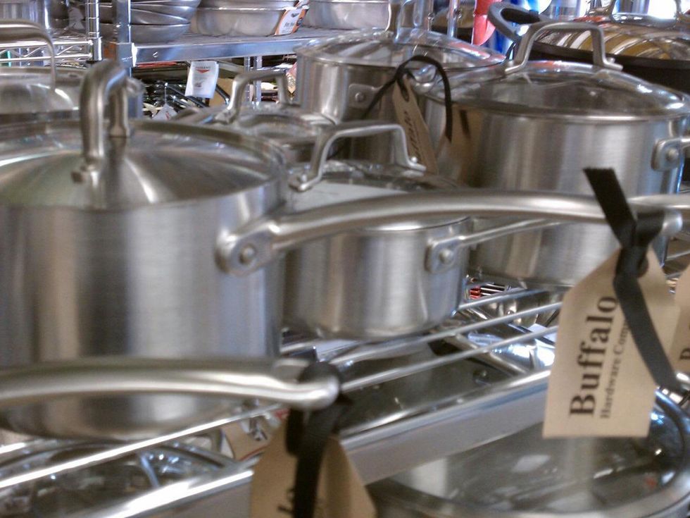 Buffalo Hardware Houston closing February 2014 stainless pots