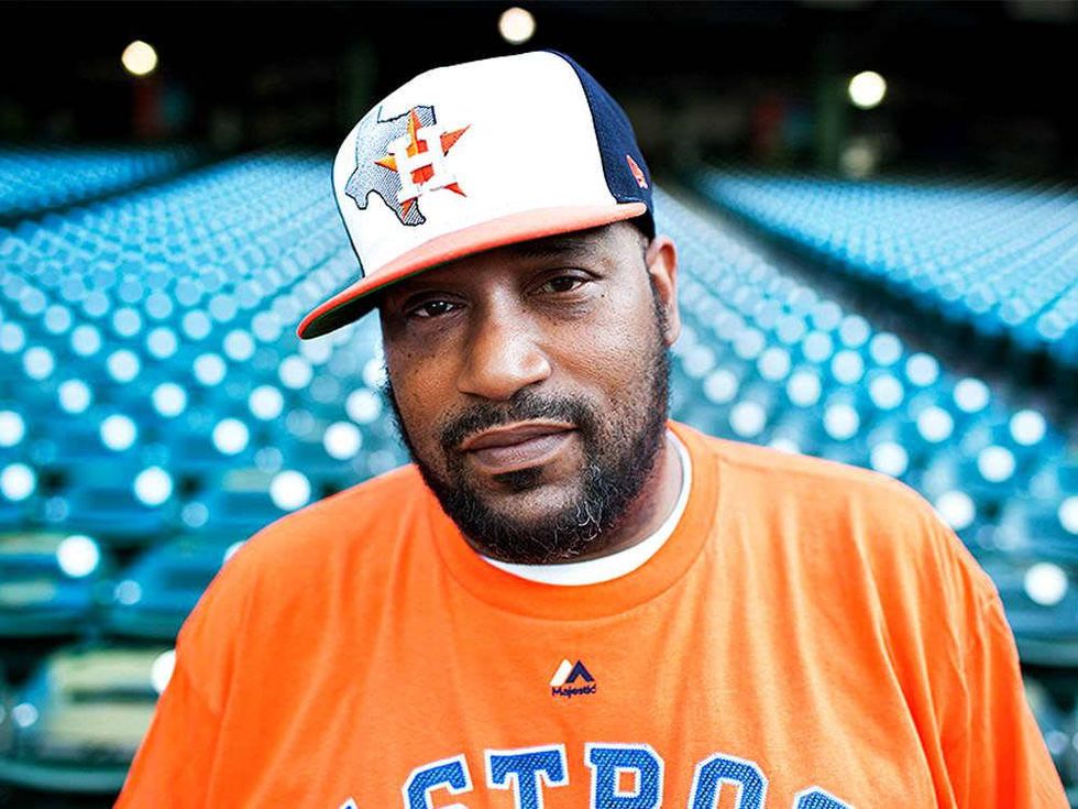 Bun B head shot hat stadium Houston Astros