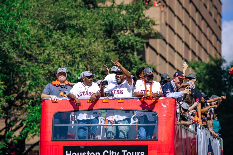 Bun B Jim Mattress Mack McIngvale Houston Astros World Series downtown parade 2022