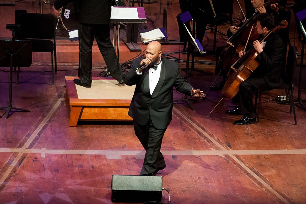 Bun B performing at the ADL Houston in Concert Against Hate November 2013