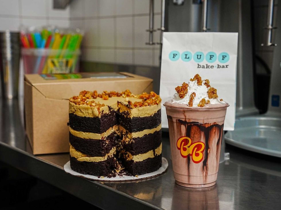 Burger Bodega Fluff Bake Bar milkshake