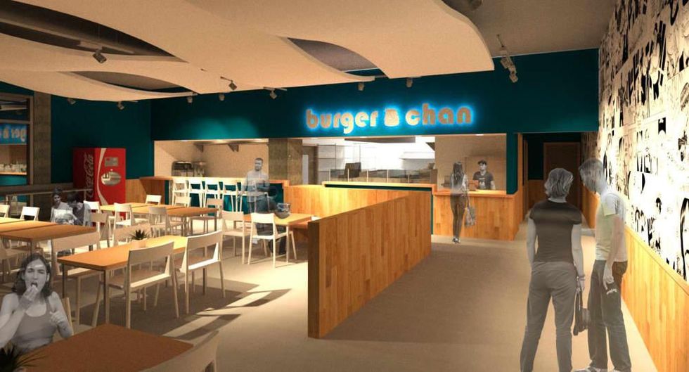 burger-chan Galleria rendering