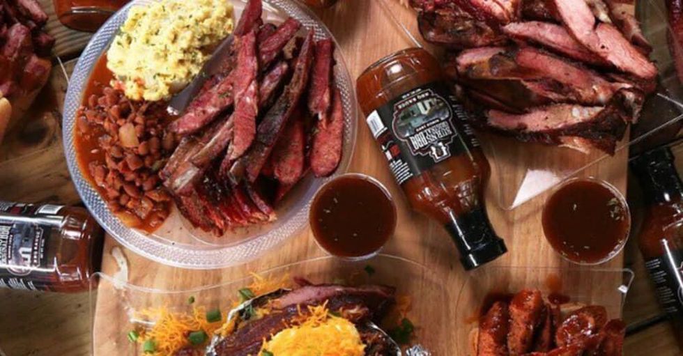 Burns Original BBQ barbecue spread