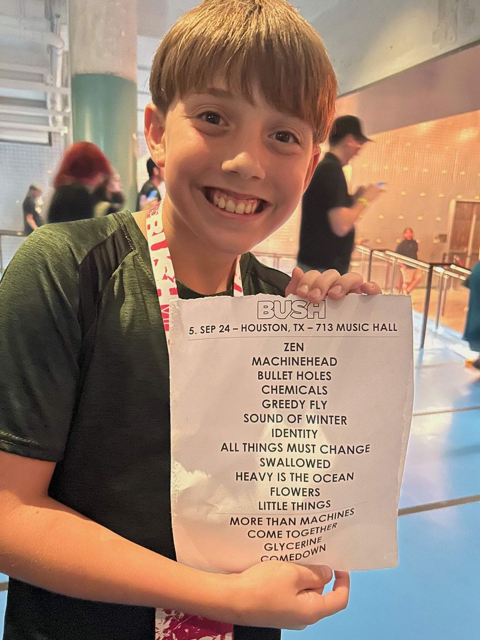 Bush concert setlist