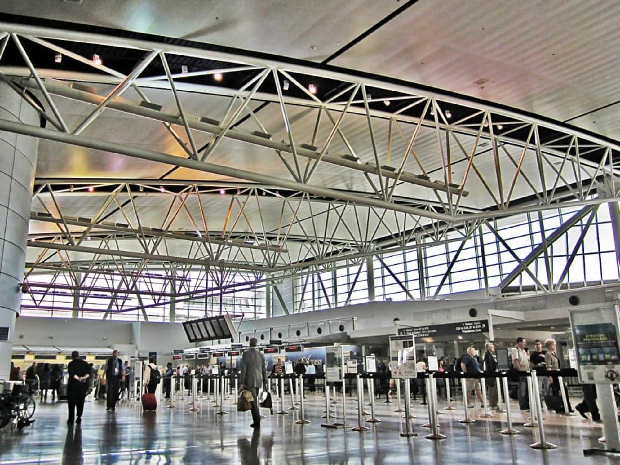 Bush Intercontinental Airport Terminal E waiting area IAH travelers