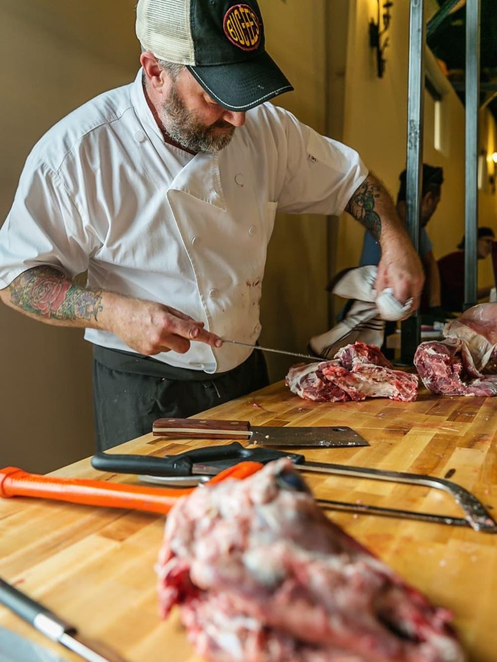 Butcher's Ball 2017 Richard Knight butchery demo
