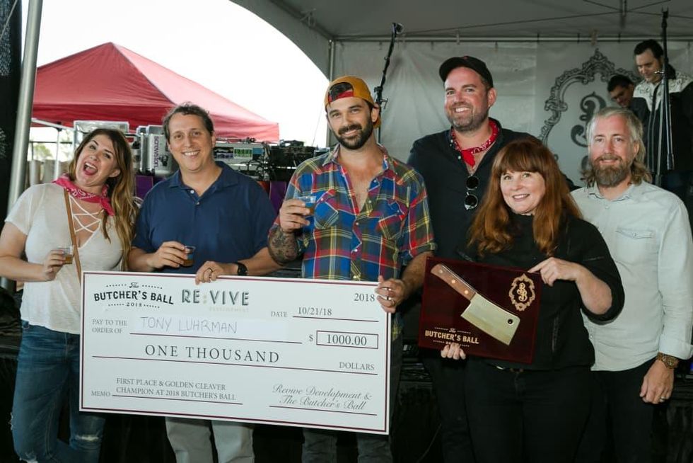 Butcher's Ball 2018 Monica Danna-Garcia, Bryan Danna, Tony Luhrman, Jonathan Beitler, Elaine Dillard, Jason Kerr