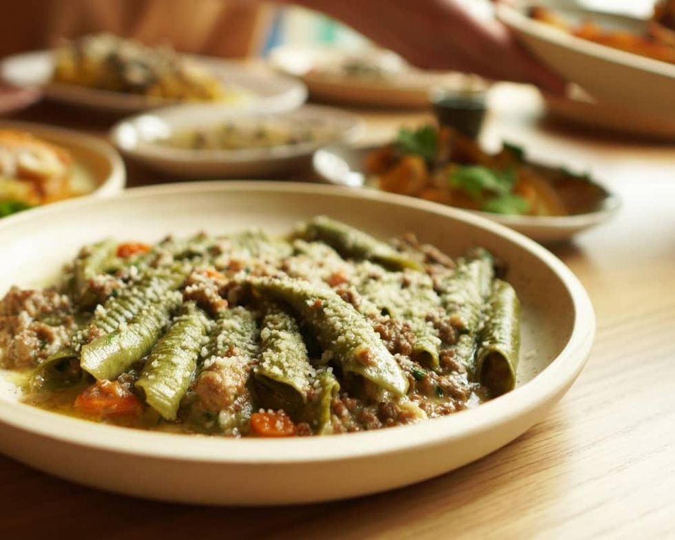 Cafe Louie garganelli pasta with wild boar ragu