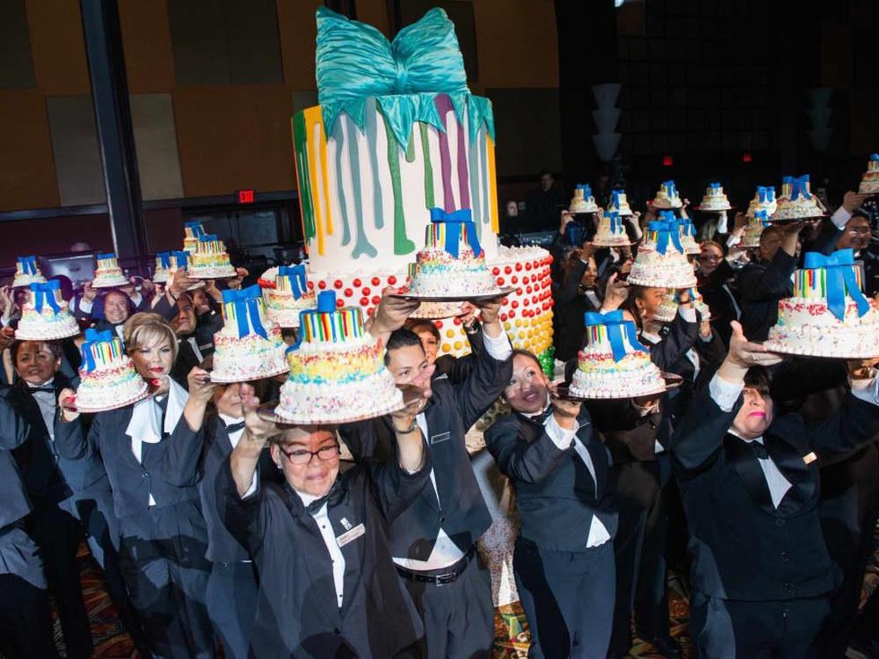 Cake parade celebration at Memorial Hermann Gala