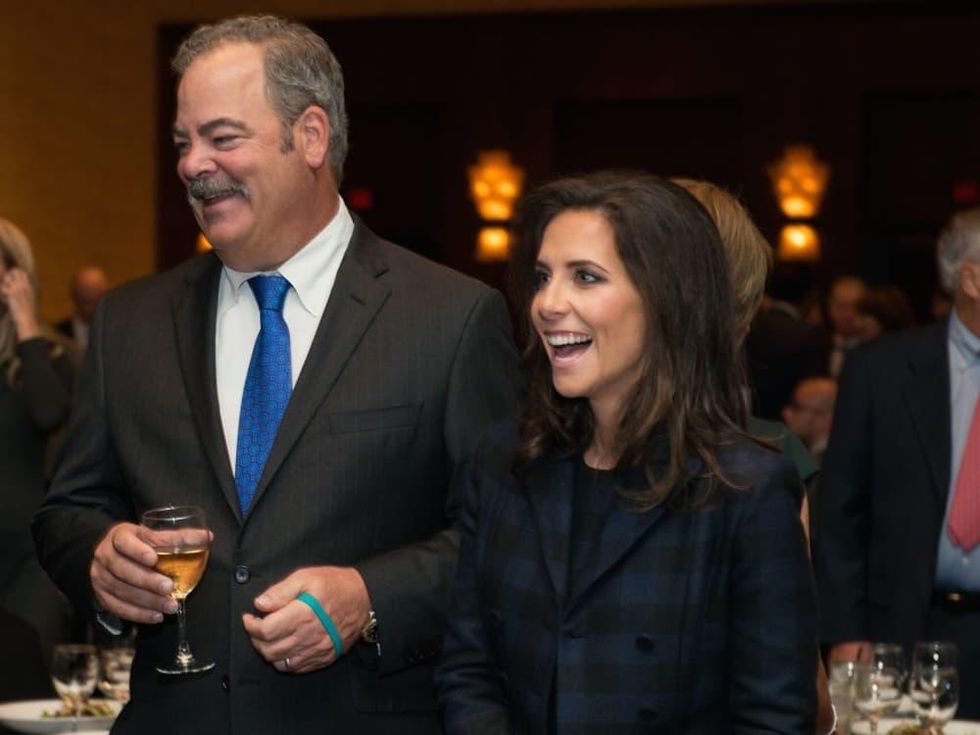 Cal and Hannah McNair at MD Anderson Legends dinner