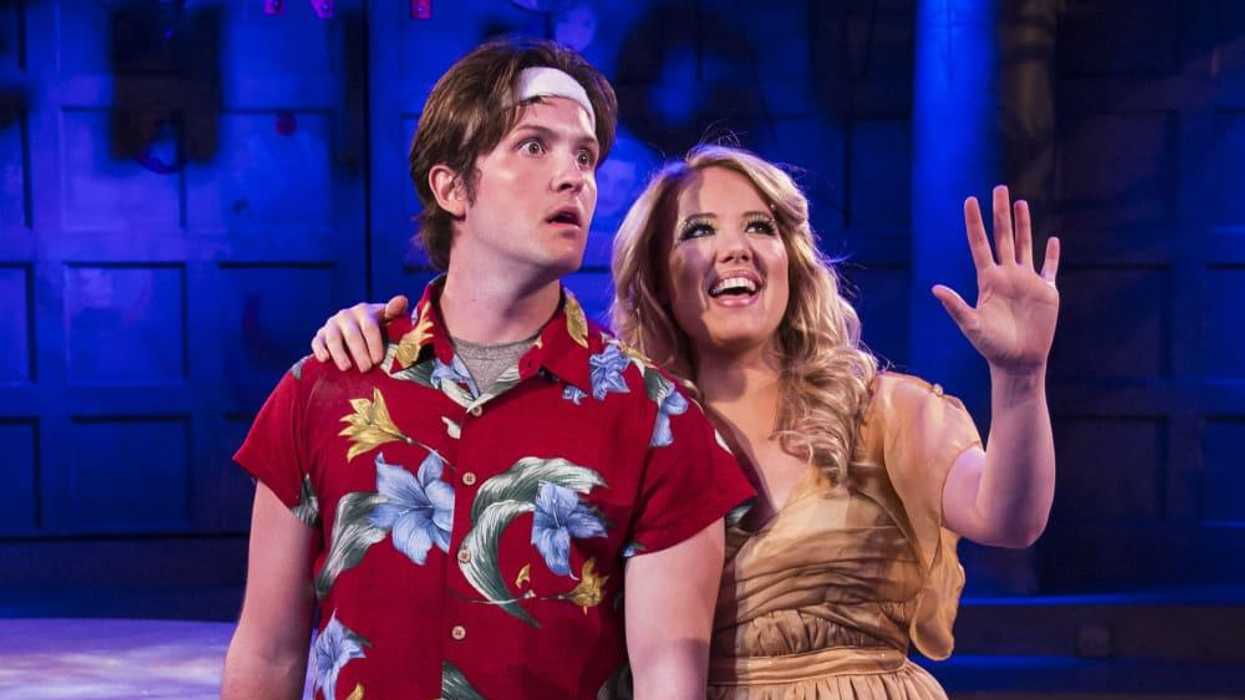 Cameron Bautsch and Holland Vavra in Stages production of Xanadu June 2104