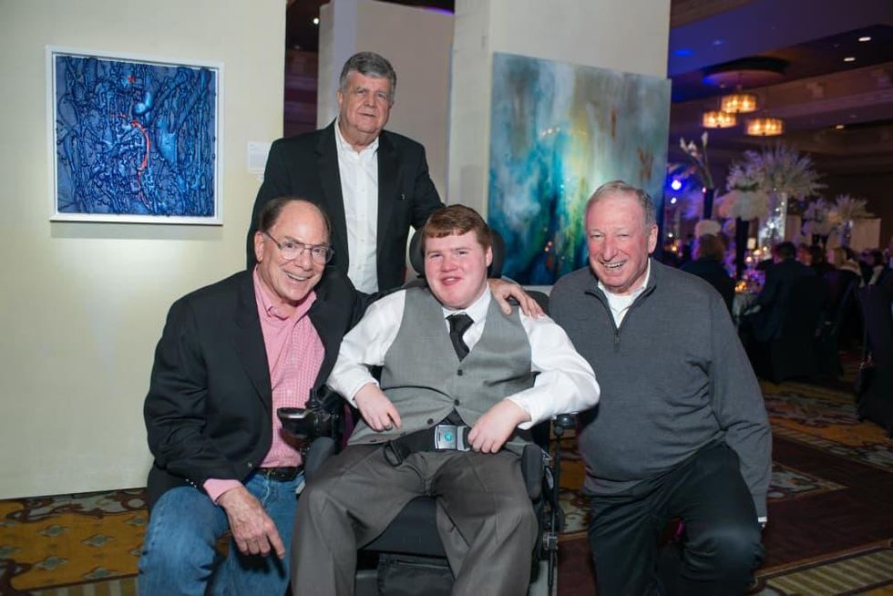 Camp for All, Jan. 2016, Paul Gerson, Larry Neuhaus, Owen Gafford, Bob Zeller