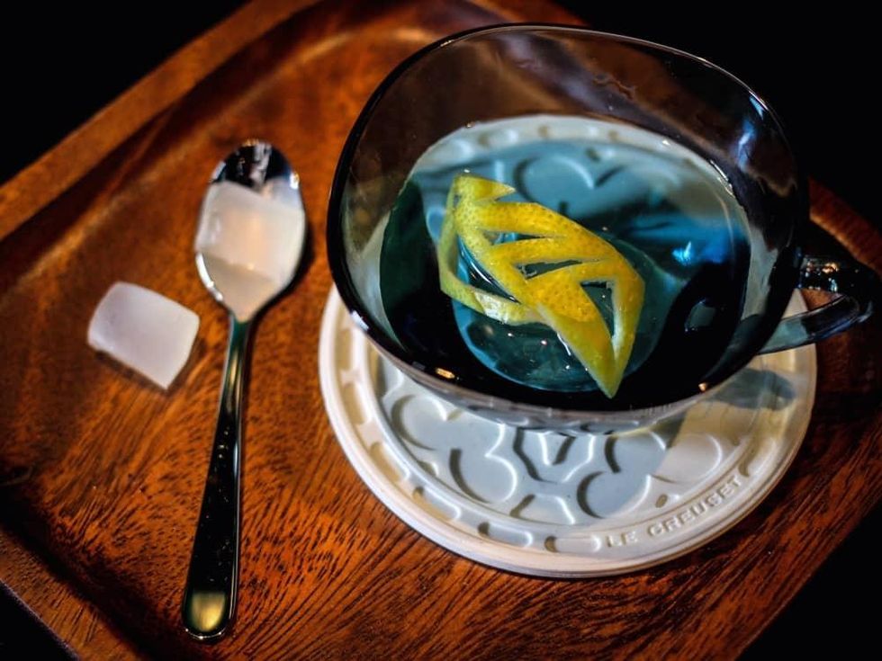 Canard Lyan and Unicorn cocktail