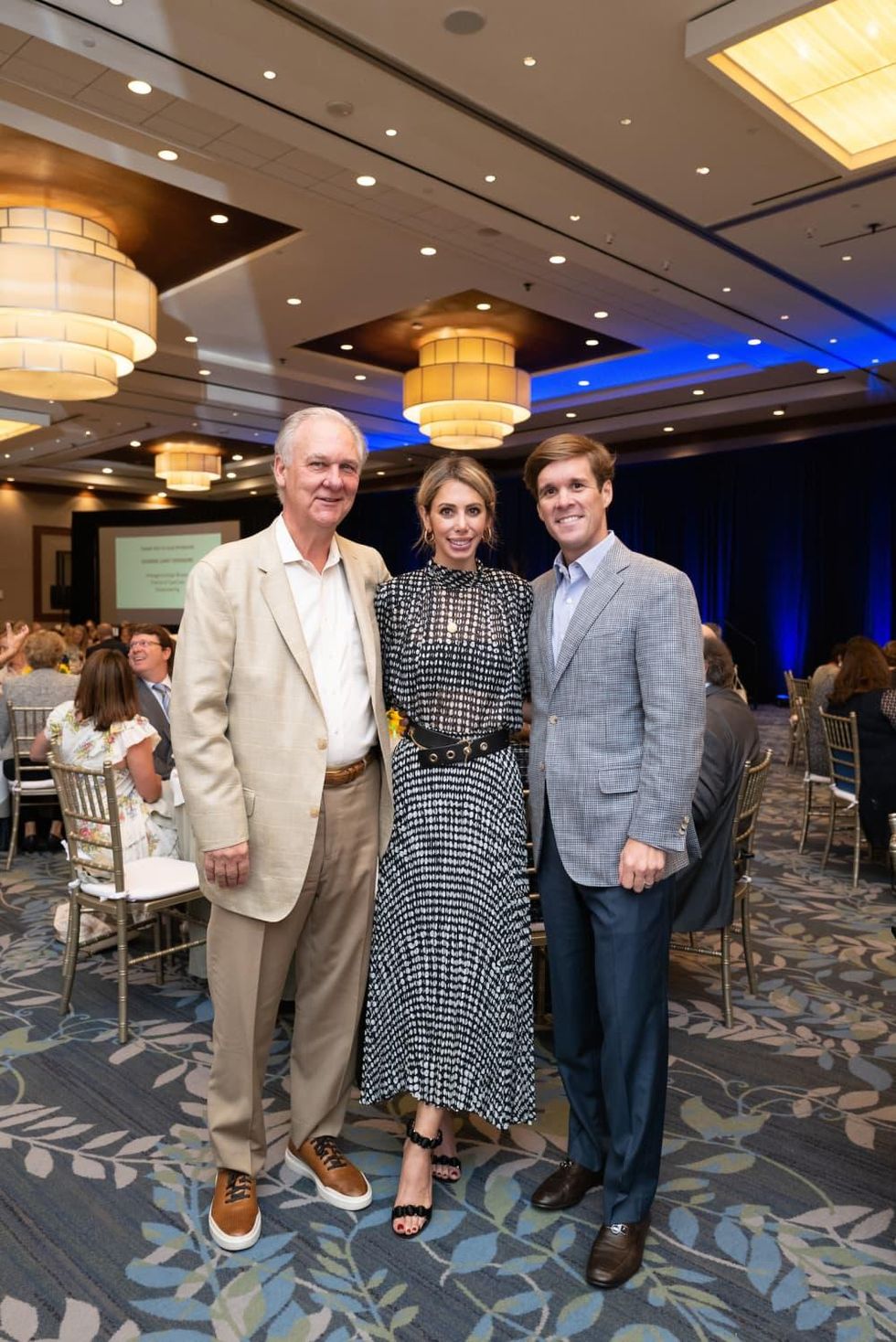 CanCare Houston luncheon 2021 Gary, Elizabeth, and Cullen Kappler
