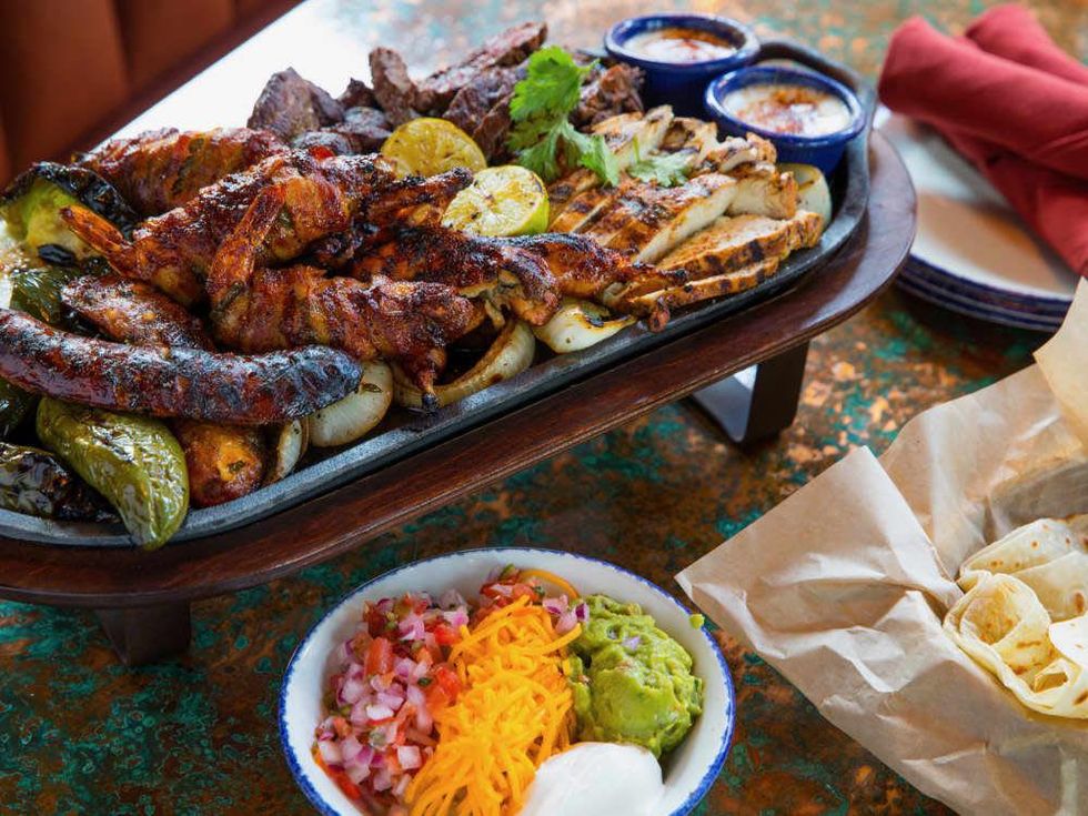 Candente fajitas platter