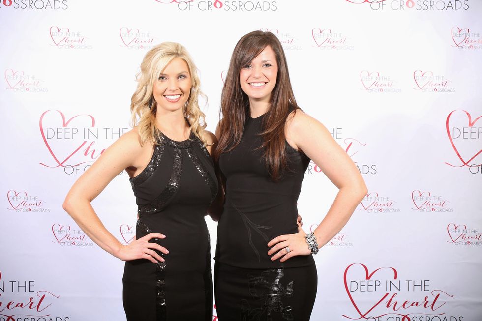 Candice Berger, left, and Michelle Evans at the Crossroads Gala June 2014