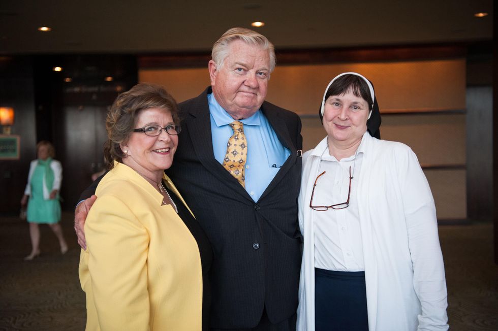 Candy and Dr. Ernest Cronin, left, with Sister Therese Kelleher at the CHRISTUS Foundation for HealthCare spring luncheon April 2015