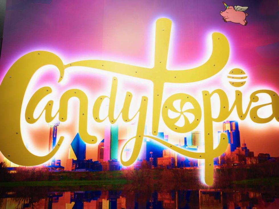 Candytopia Dallas sign