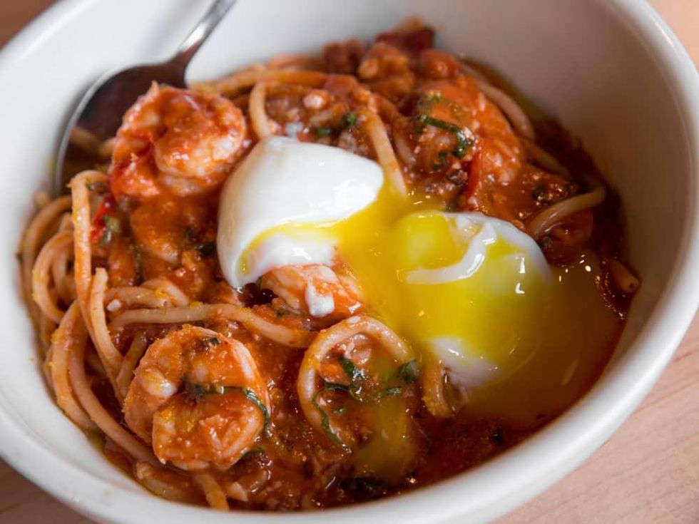 Cane Rosso brunch devil's shrimp