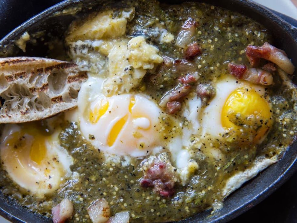 Cane Rosso brunch eggs in anguish