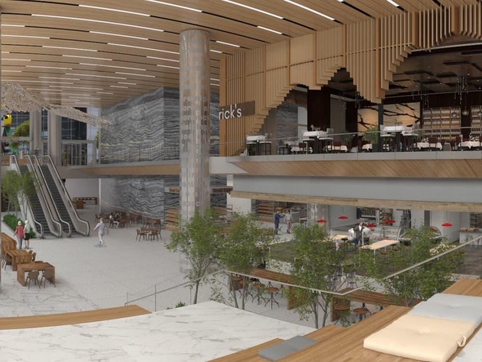 Capitol Tower steps in VR rendering