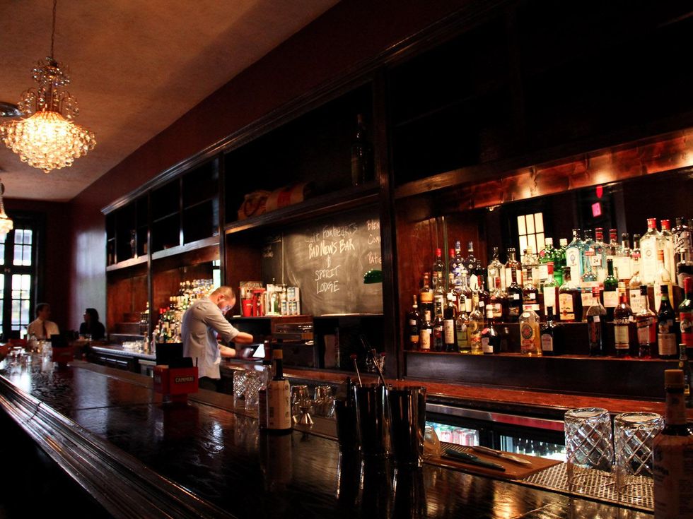 Capt. Foxheart's Bad News Bar & Spirit Lodge, April 2013, bar