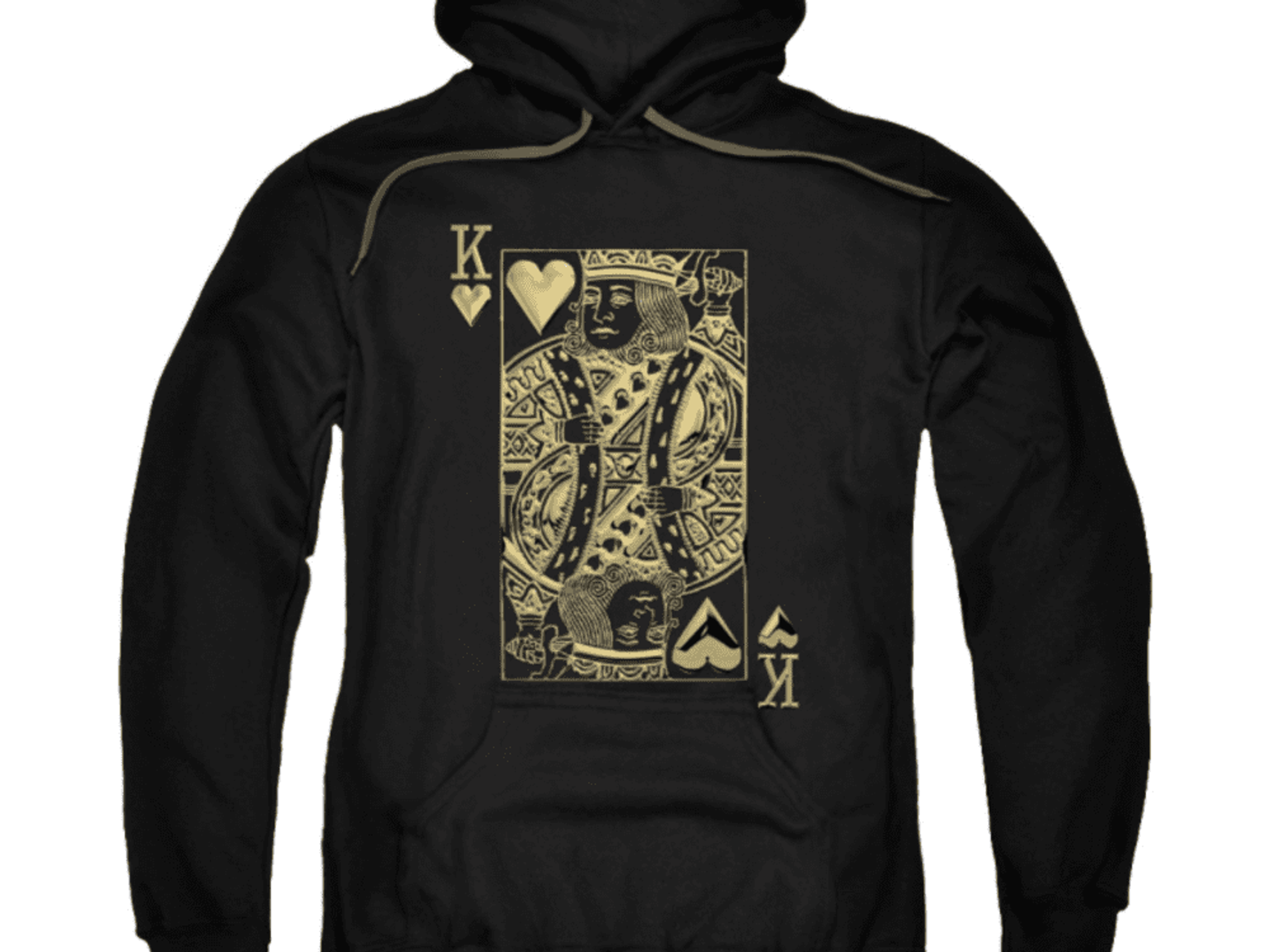 Card game hoodie, king of hearts