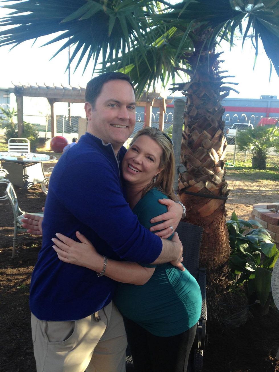 Carl Hahn and Casey Curry at KTRK Casey Curry's Baby Sprinkle January 2014