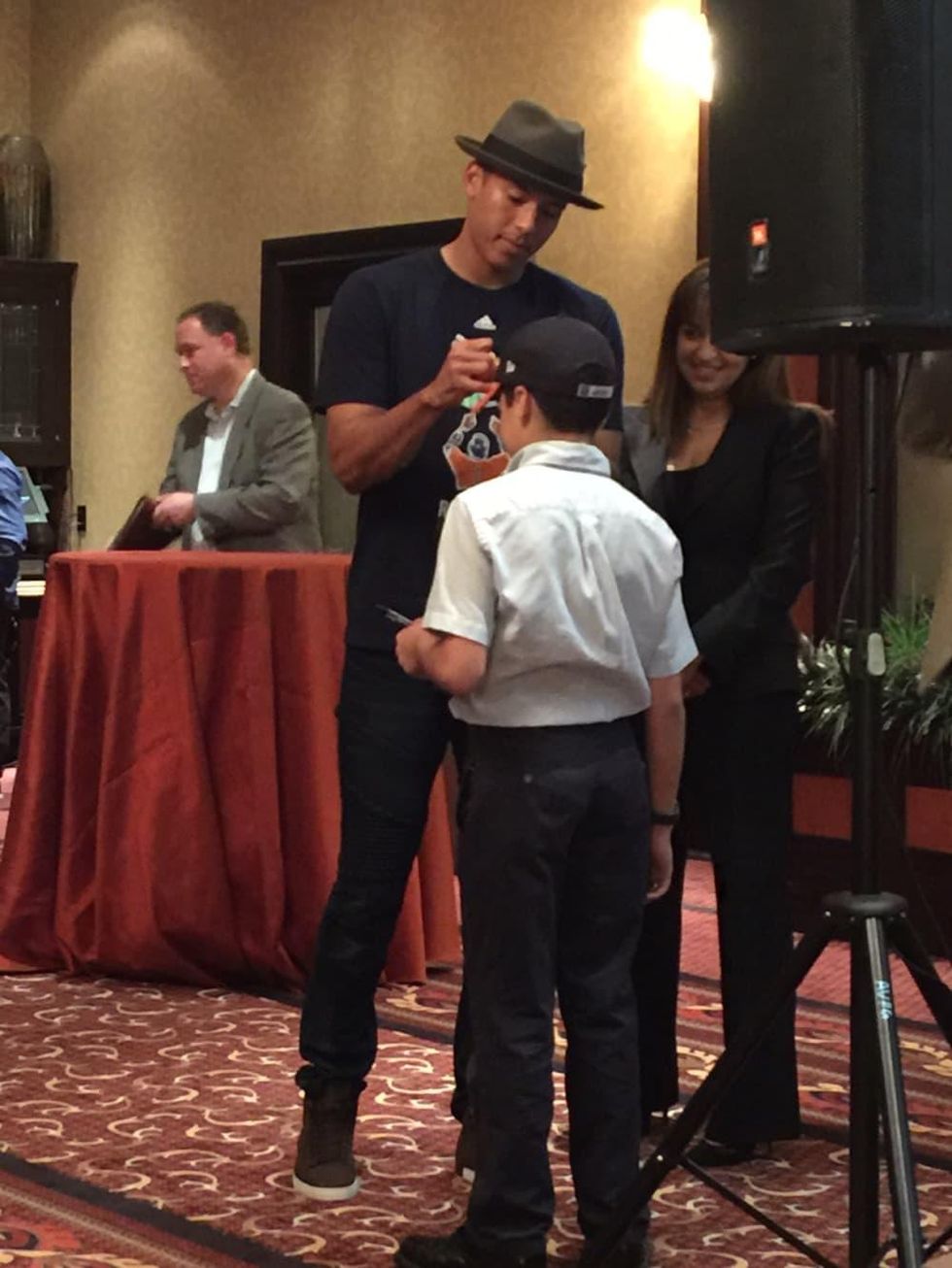 Carlos Correa, Houston Children's Charity lunch, March 2016