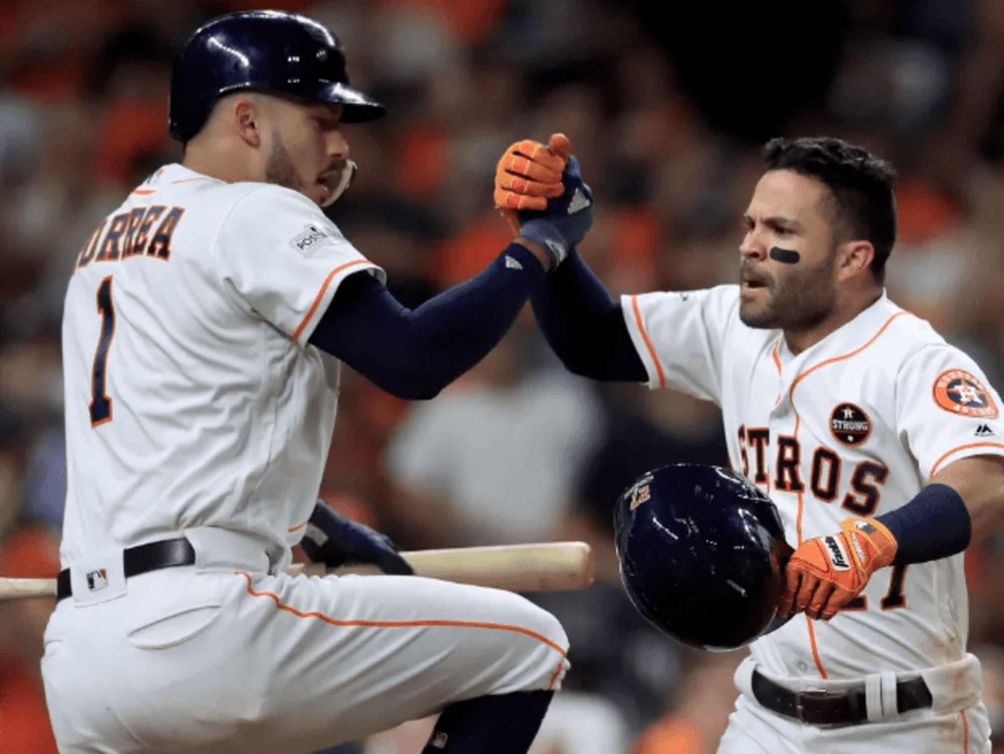 Carlos Correa, Jose Altuve Astros win game 7 ALCS