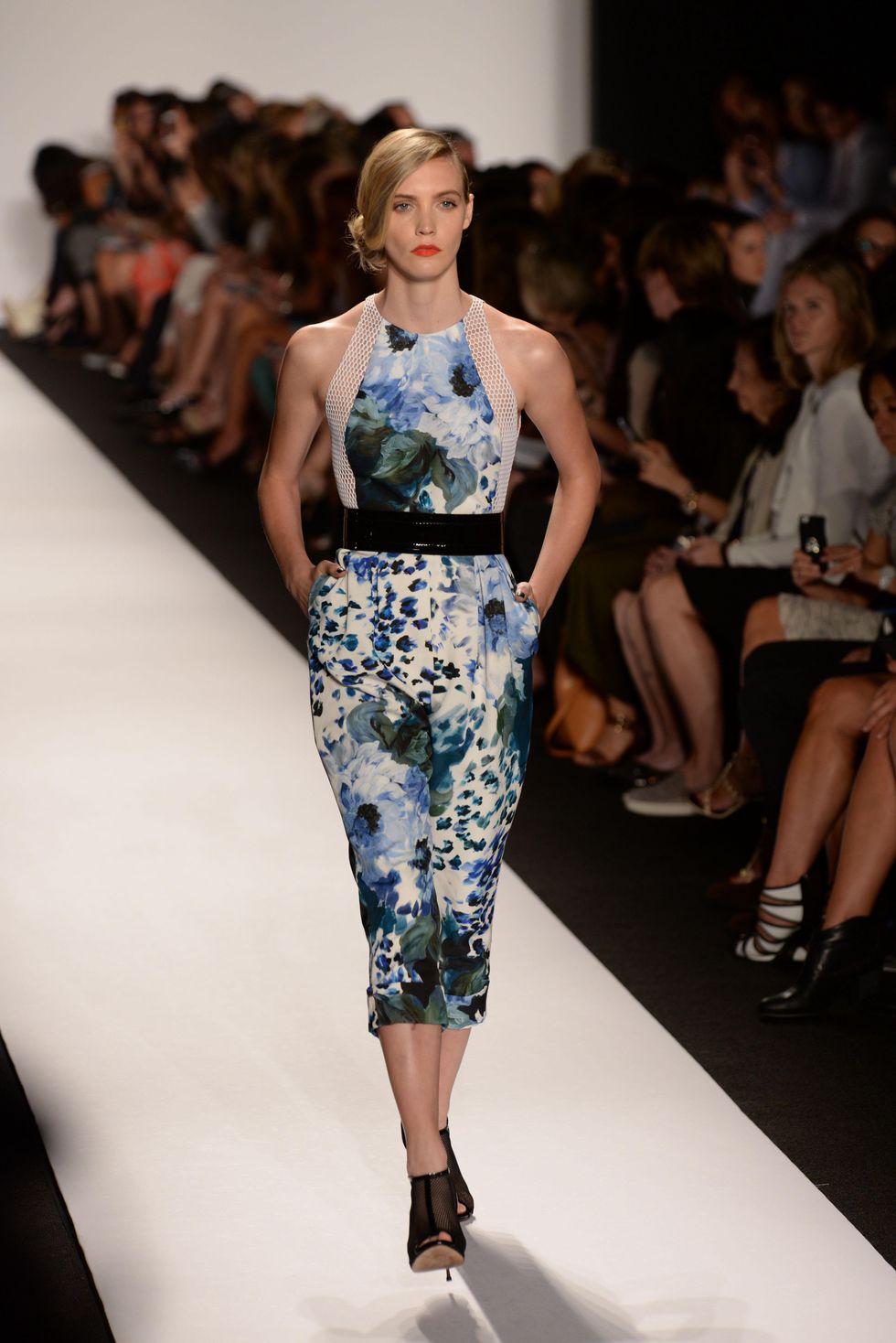Carmen Marc Valvo spring 2015 collection floral dress
