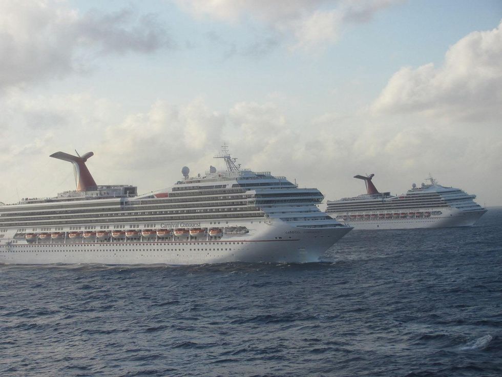 cruise ship stranded sewage