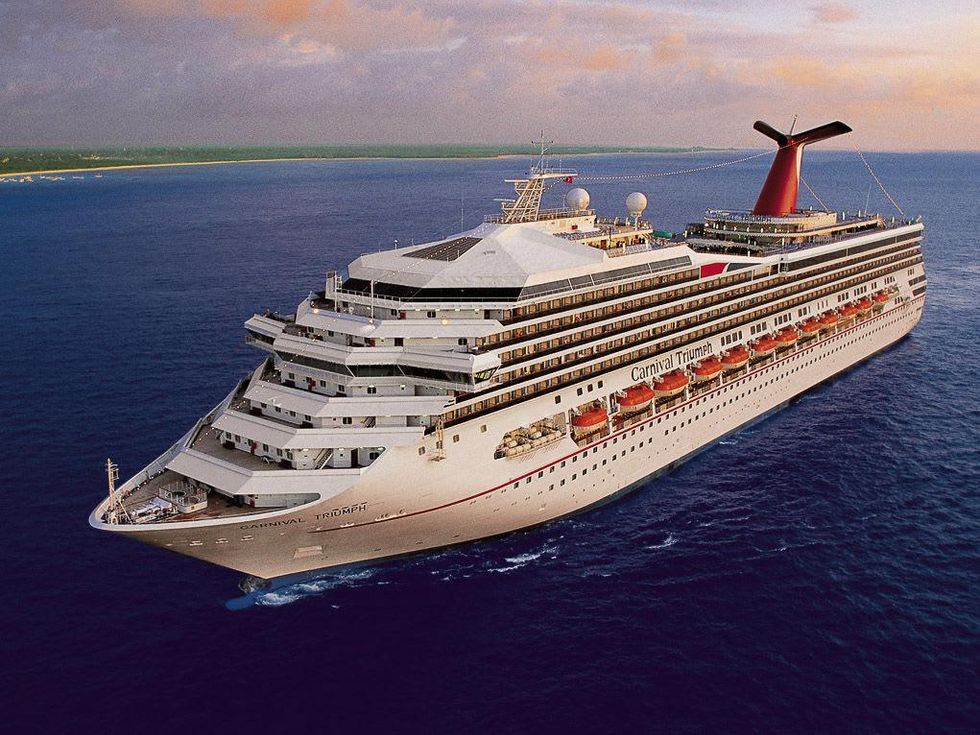 Carnival Triumph cruise ship ocean