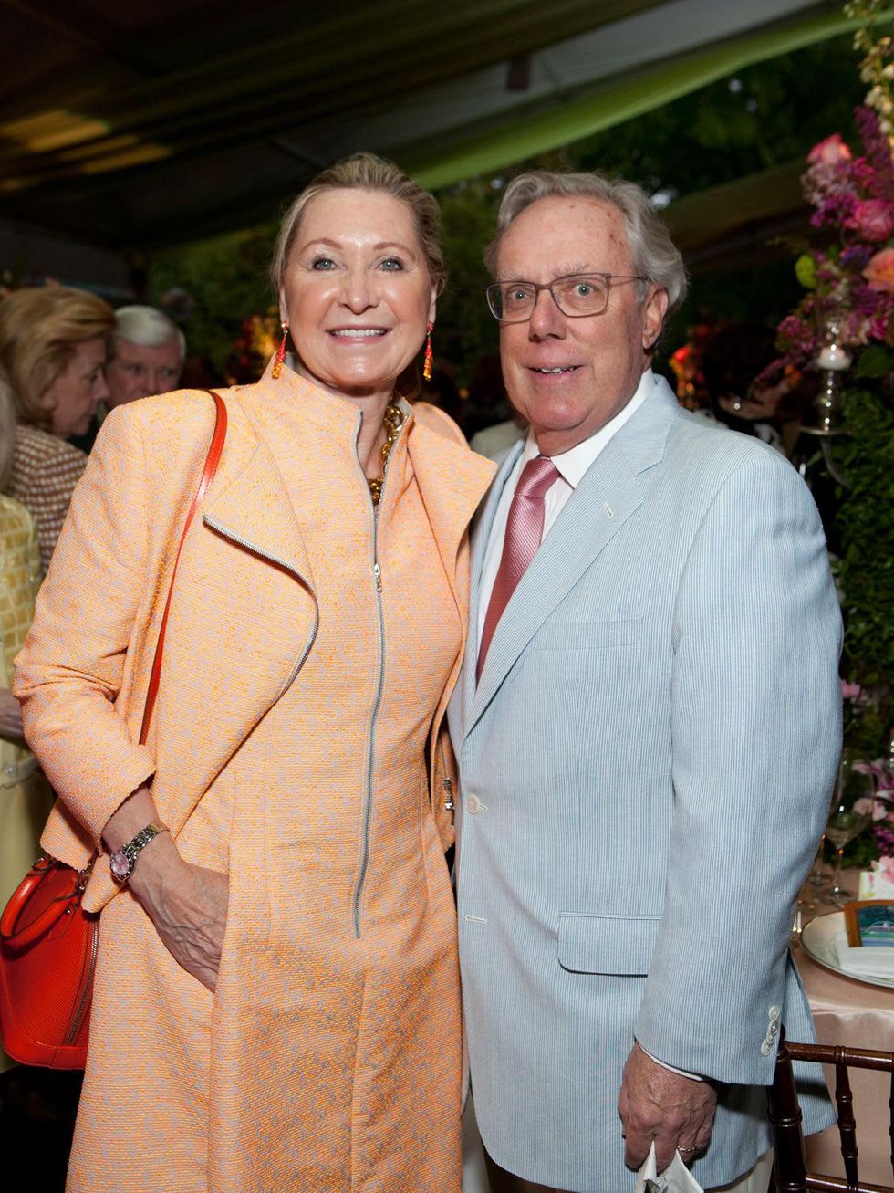 Carol and Michael Linn at the Bayou Bend Garden Party April 2014