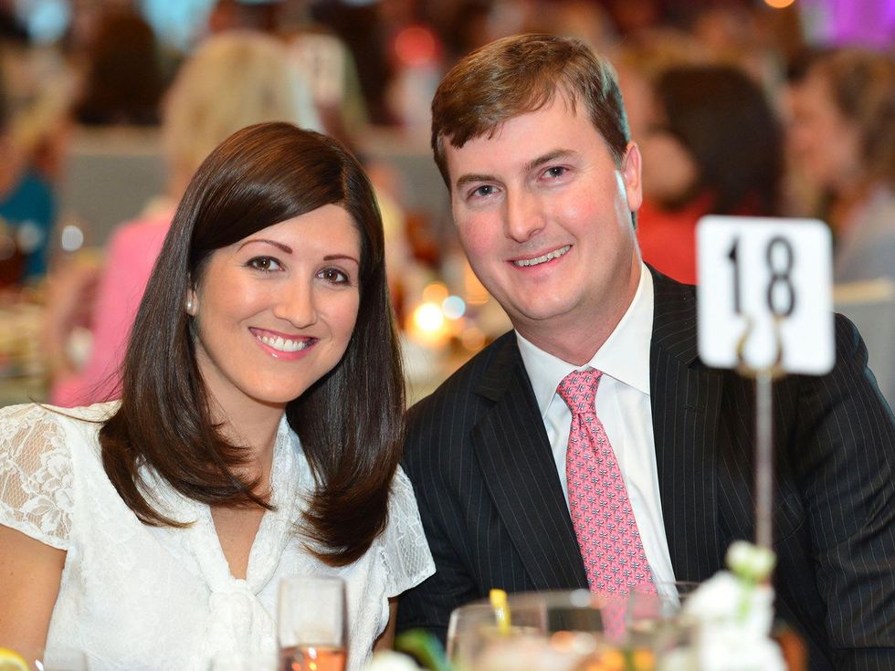 Caroline and Will Brown at the Memorial Hermann Razzle Dazzle Pink Luncheon October 2013