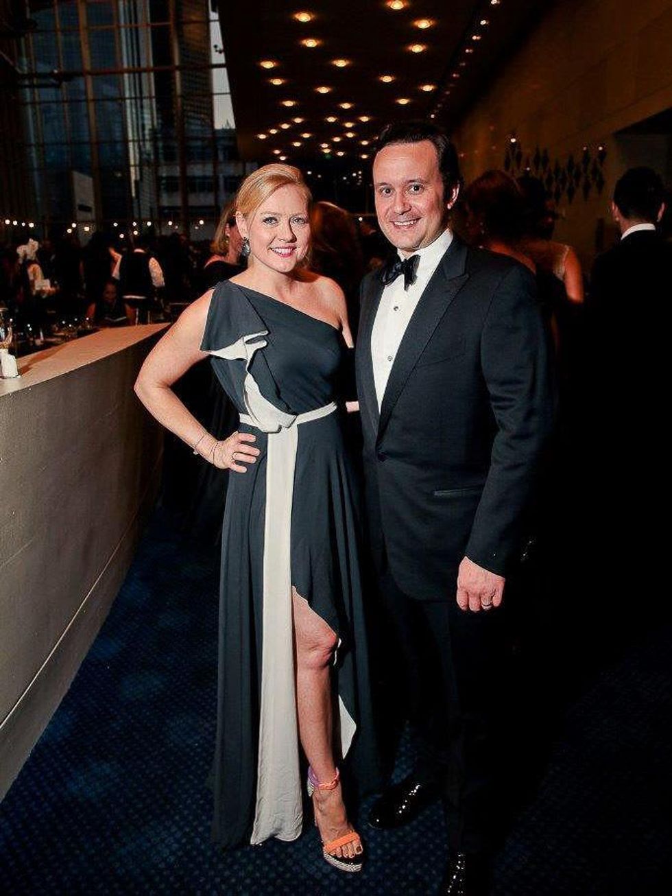 Caroline Starry LeBlanc and Jared LeBlanc at Bering Omega's Sing for Hope