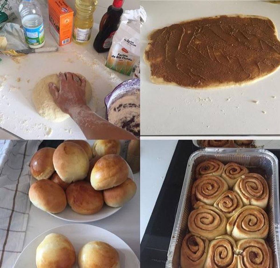 Caroline Wozniacki baking