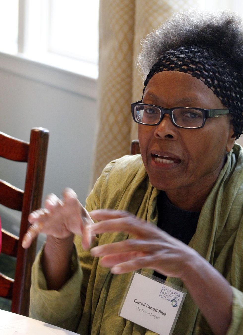 Caroll Parrott Blue at Center for Houston's Future event August 2014