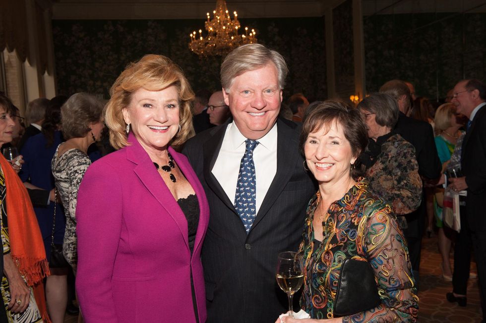 Carolyn and Jimmy Robertson, left, and Suzann Broesche at the Jung Center Spring Benefit April 2015
