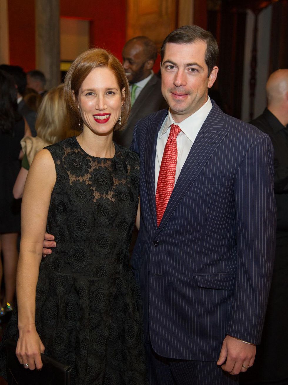 Carolyn Dorros, Chris Dorros at the Great Grown-Up Spelling Bee January 2014