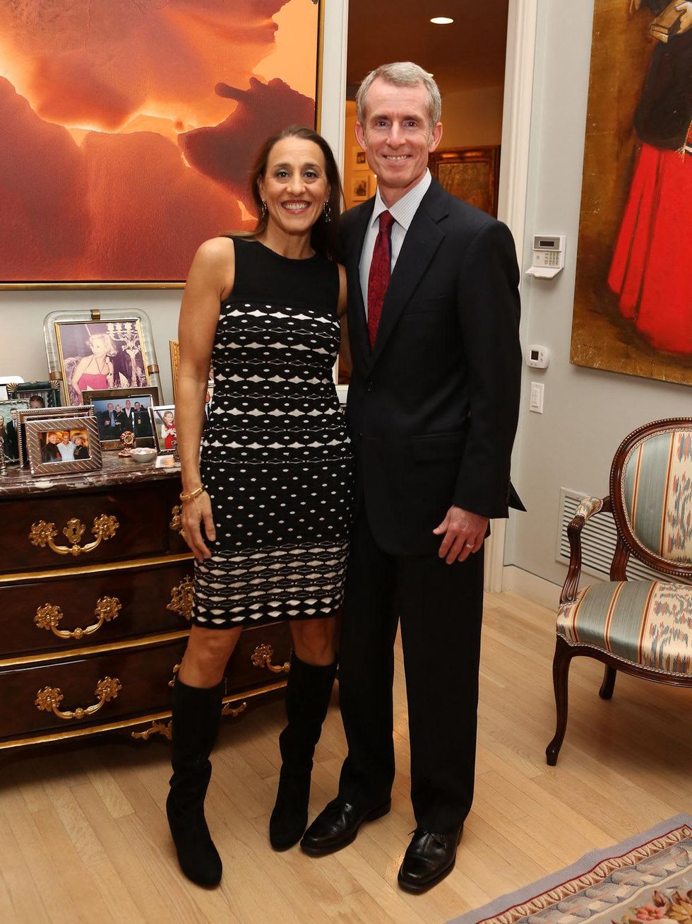 Carolyn Farb party, January 2013, Cindy Taylor, Matt Taylor