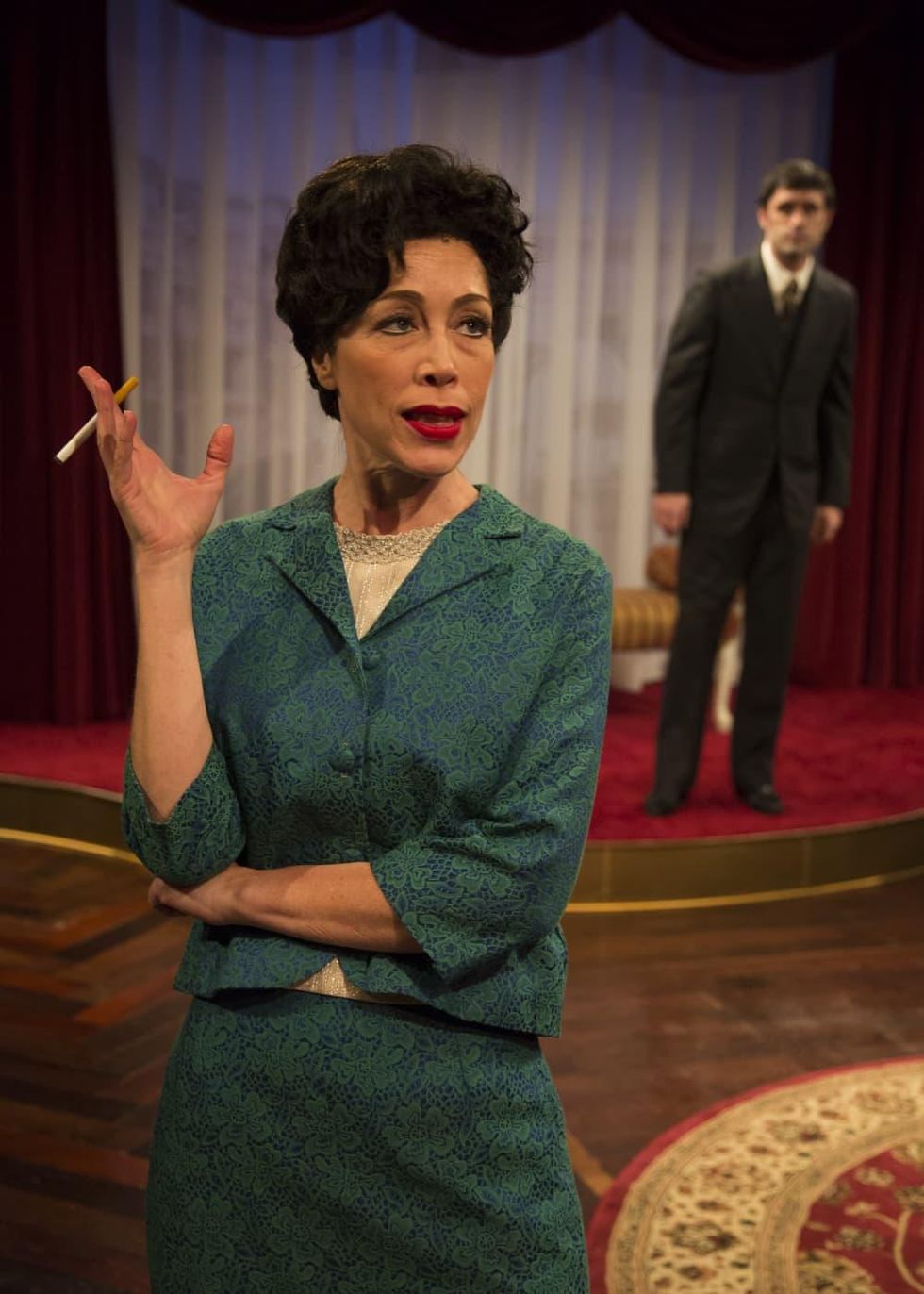 Carolyn Johnson as Judy Garland in Stages End of the Rainbow