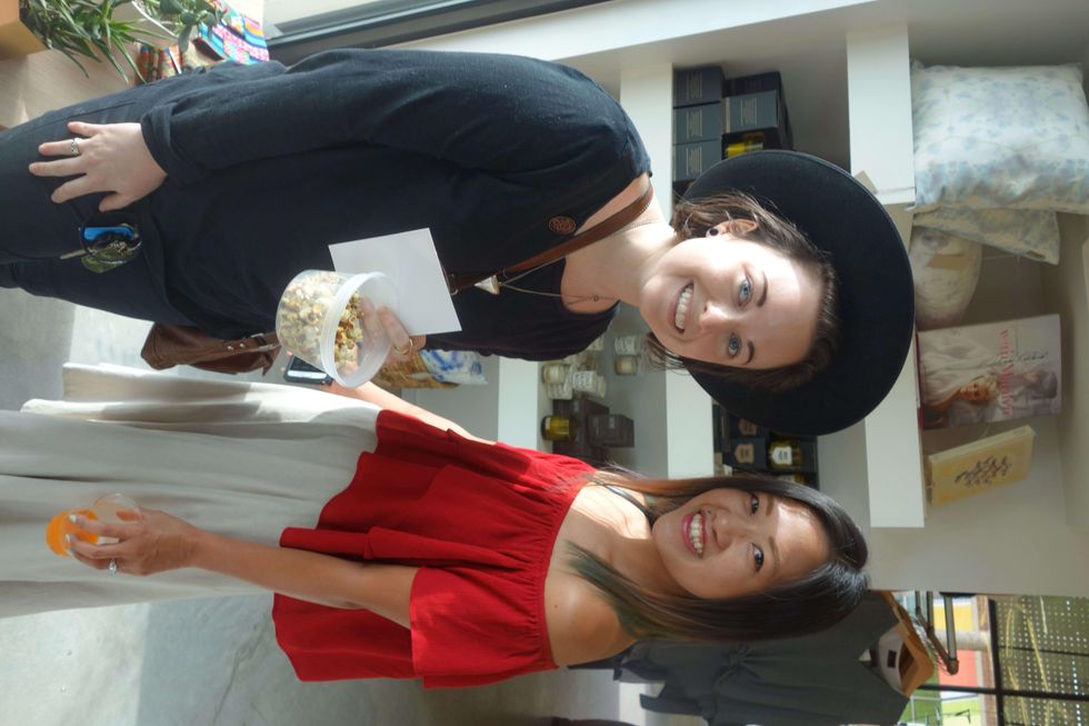 Carra Sykes and Issa Chou at Garmentory party at Saint Cloud