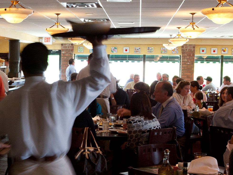 Carrabba's, waiter, dining room