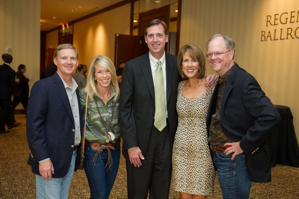 Carter and Meredith Crow, from left, Darrell and Lisa Taylor and Mark Pillsbury at the LifeHouse Houston Duck Dynasty dinner September 2014