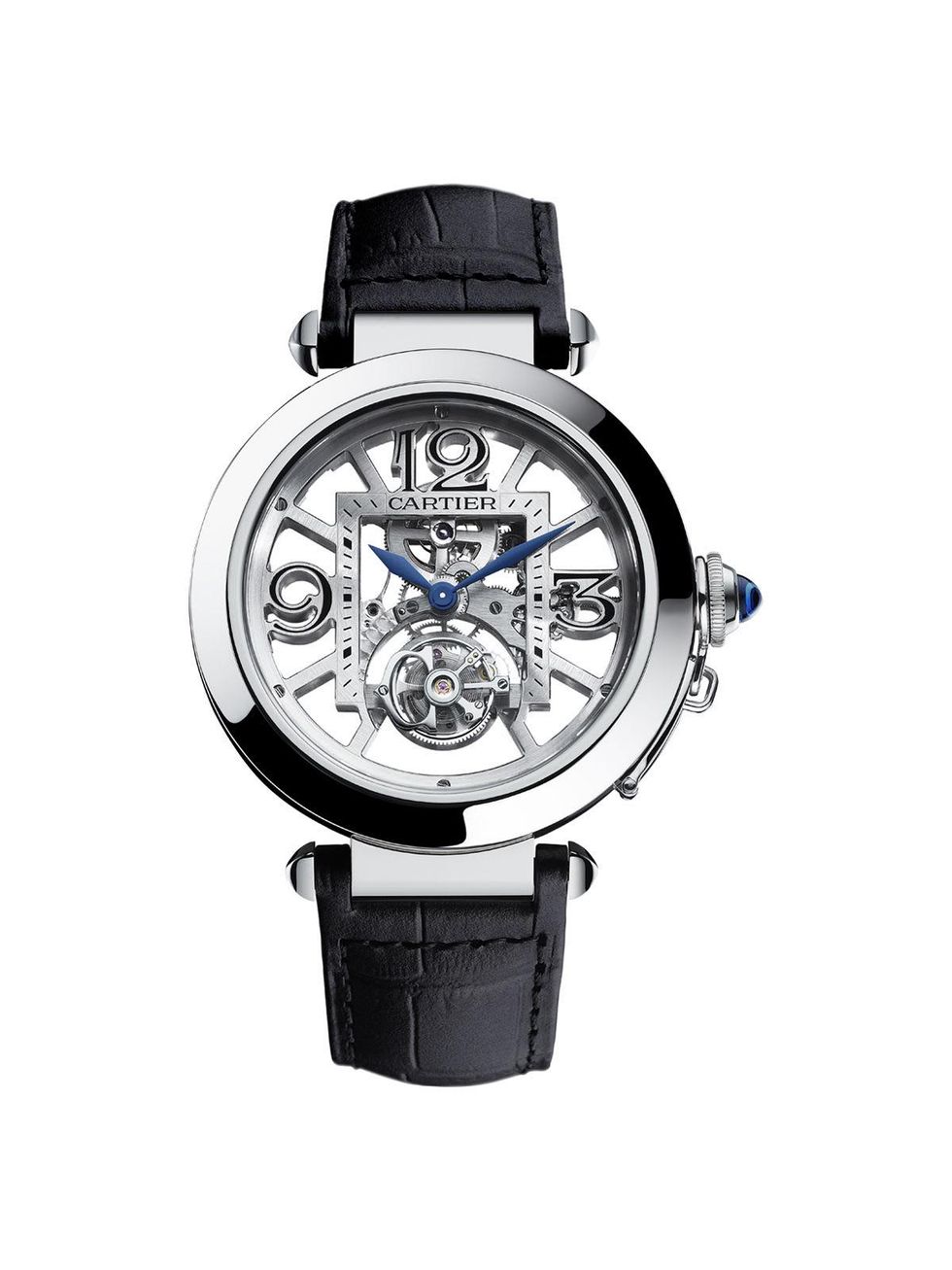 Cartier watch, Pasha de Cartier skeleton flying tourbillon watch