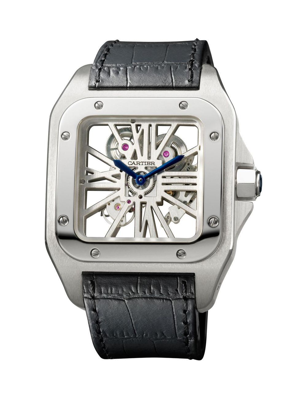 Cartier watches, Santos 100 Skeleton