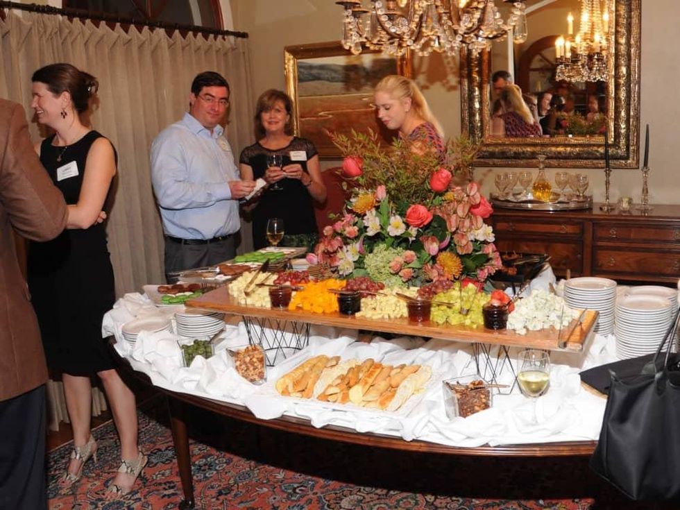 Casa de Esperanza kickoff party cheese tray