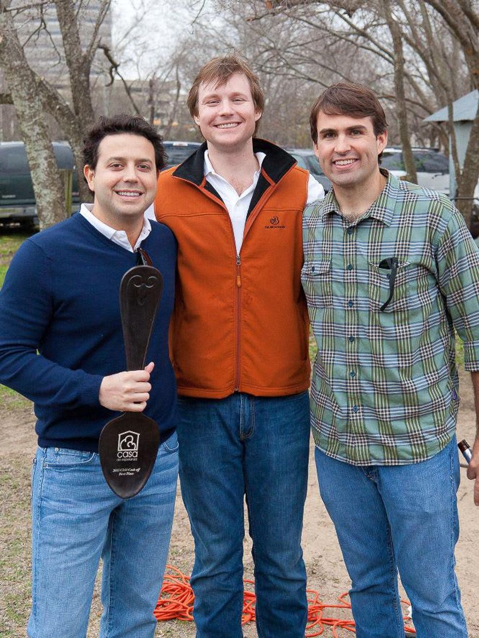 Casa de Esperanza Young Professionals chili cook-off, February 2013, Adam Tepper, David Wood, Greg Talbert