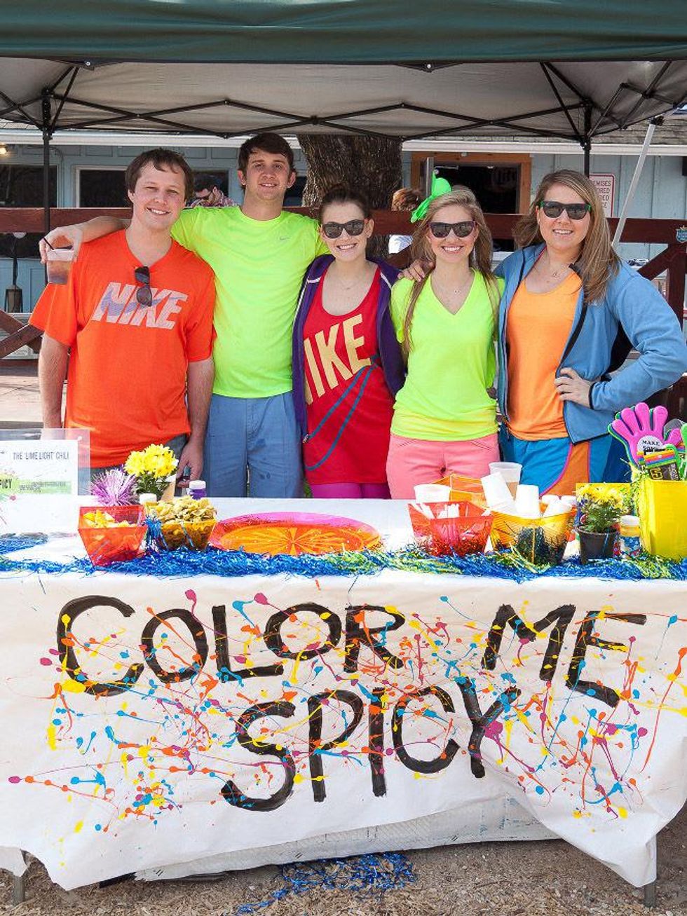 Casa de Esperanza Young Professionals chili cook-off, February 2013, Andrew Hortman, Justin Sumrall, Jenifer James, Kori Sanvido, Marie Phillips